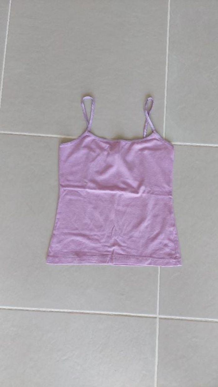 Débardeur à bretelles mauve, taille S / 36