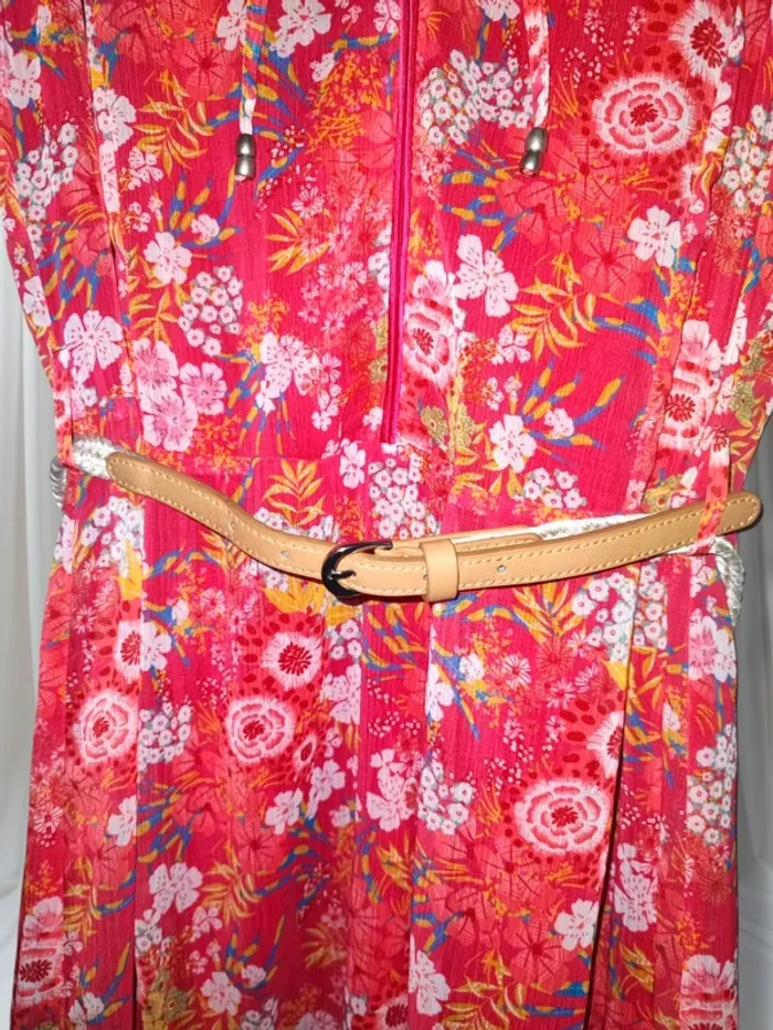 Superbe robe longue fleurie Christine Laure NEUVE - photo numéro 6