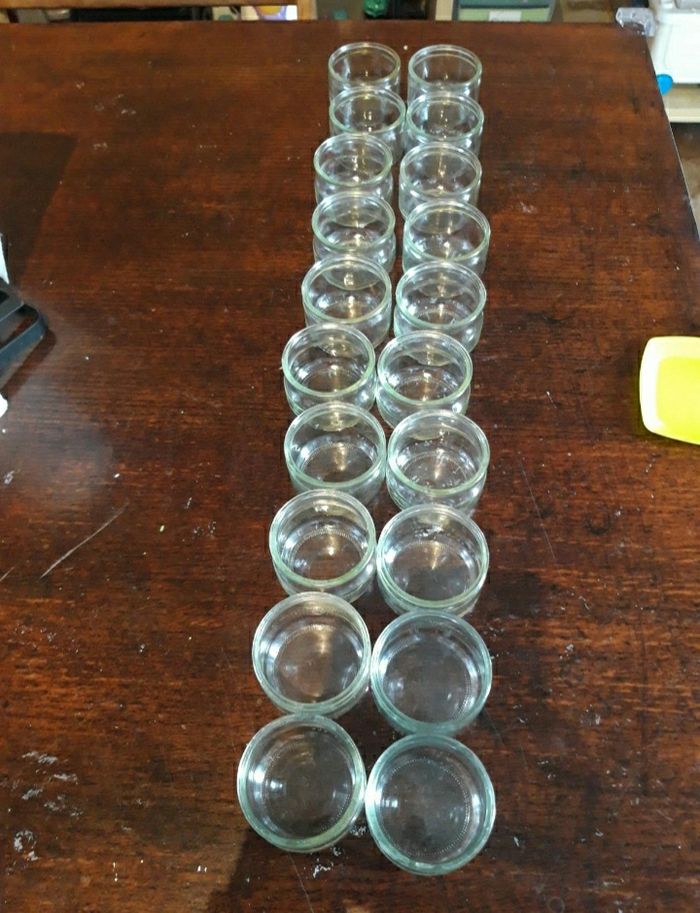 Lot 20 pots bas en verre - photo numéro 2