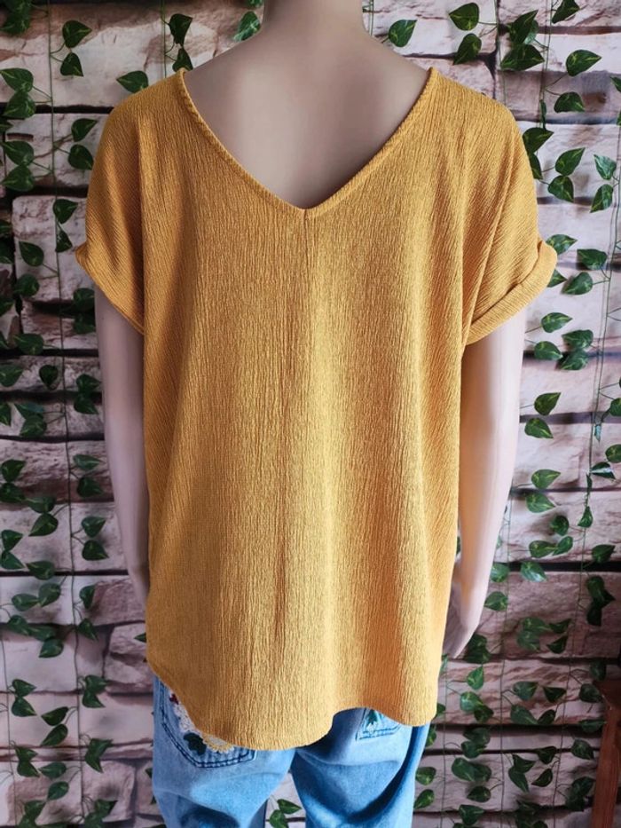 🌸Blouse Jaune MC Promod Taille 42🌸 - photo numéro 3