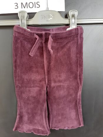 Pantalon velours fille 3 mois - Inextenso