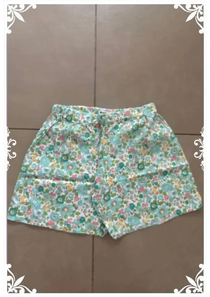 🌞 Pyjama fille 12 ans – Haut brodé jaune Kiabi & short liberty fait main 🌸 - photo numéro 7