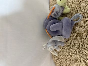 Doudou Spirale d'activité cosy Noukies CHIEN TORTUE OISEAU MAUVE VERT