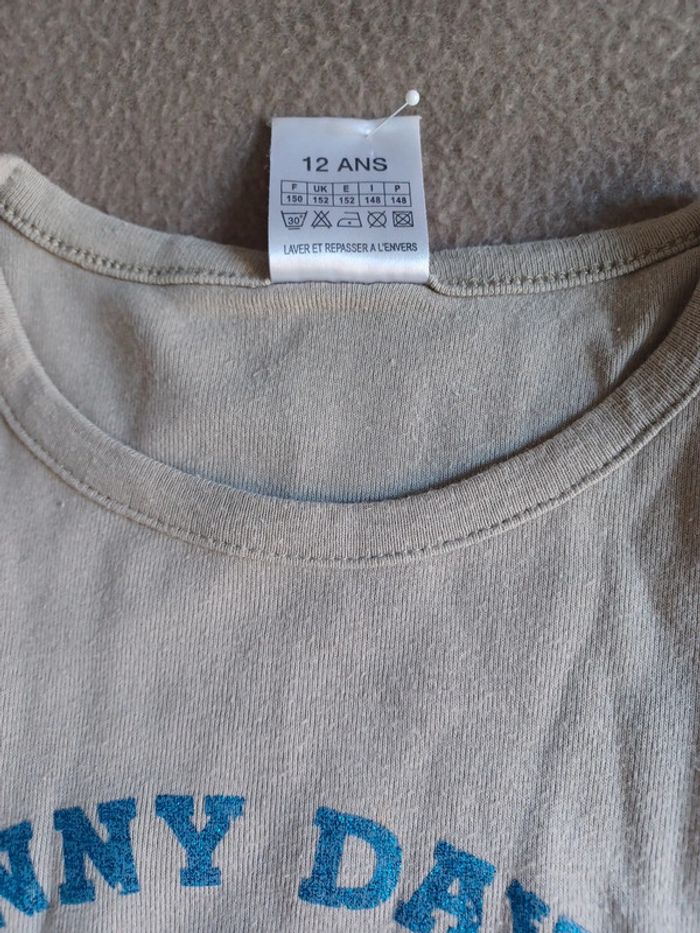 T-shirt kaki clair 12 ans - photo numéro 5