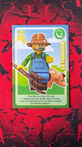 Carte Lego Créé ton Monde #121 - Le fermier