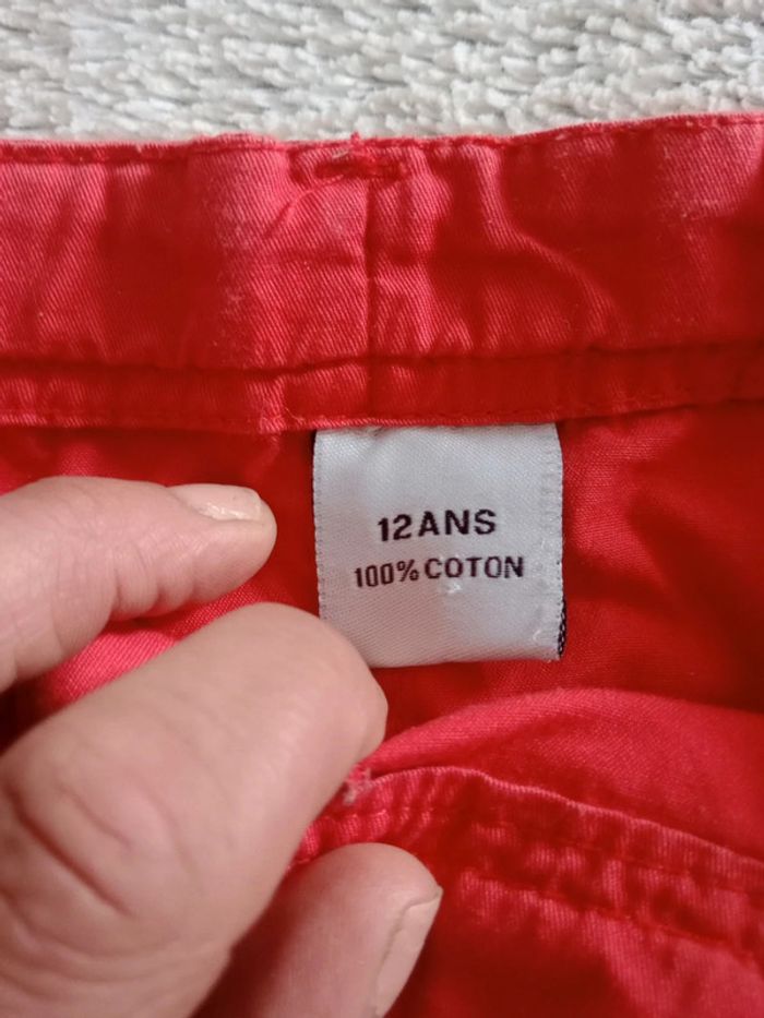Jupe femme 34 rouge c85 - photo numéro 12