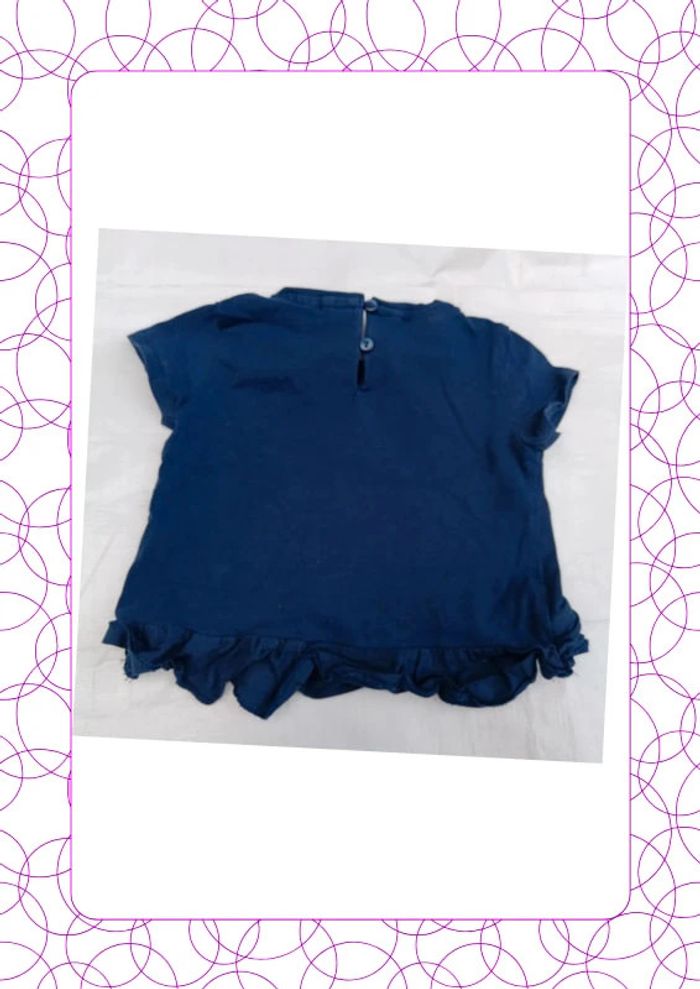 Tee shirt 12 mois Zara baby - photo numéro 3