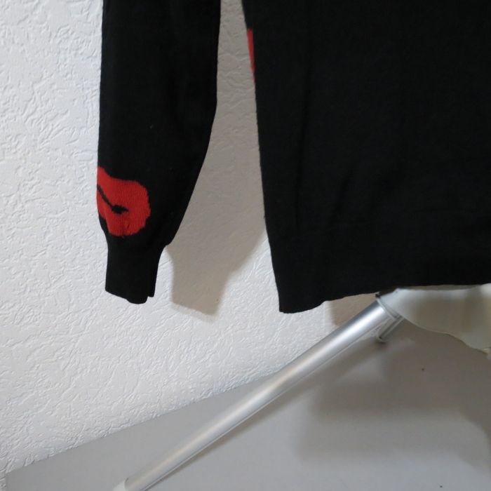 🖤 Pull noir à motifs lèvres rouges – Taille 1 - photo numéro 9