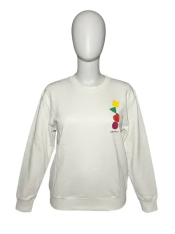 Pull Esprit - Blanc Formes Géométriques Femme Taille XXL