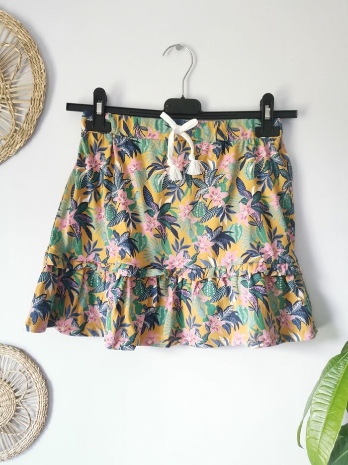 Jupe à volants imprimé exotique Vertbaudet 10 Ans