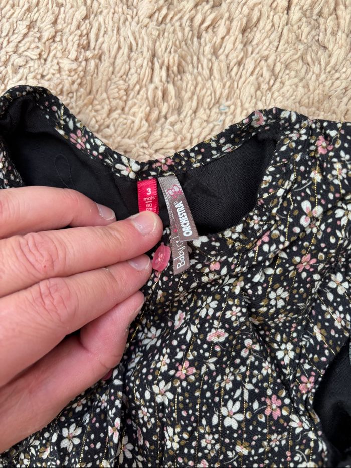 Lot de 3 robes manches courtes 3 mois - photo numéro 3