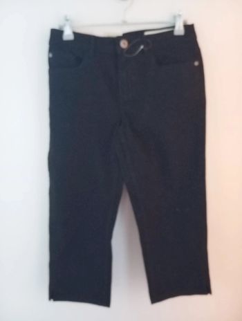 Pantacourt corsaire  noir femme taille 36