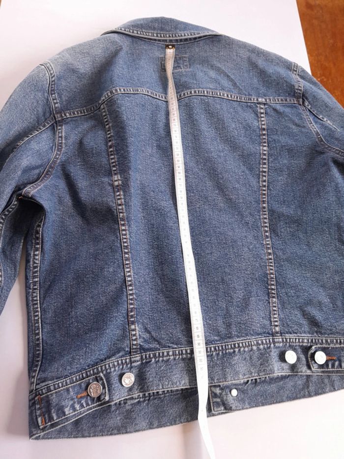 Très belle veste en jean Clavin Klein jeans  mixte L modèle contractor - photo numéro 14