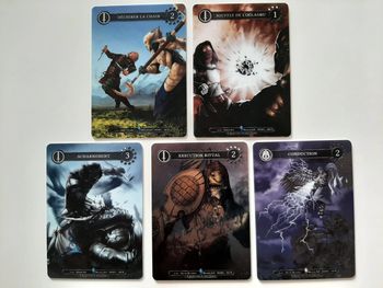 Lot 5 cartes jeu Malkyrs Arenas of Eternity