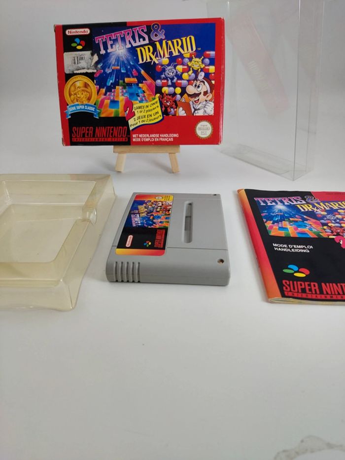 Tetris & Dr Mario / Super Nintendo snes / pal / fr / fah complet