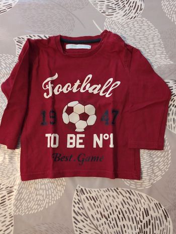 T-shirt garçon manches longues 18 mois