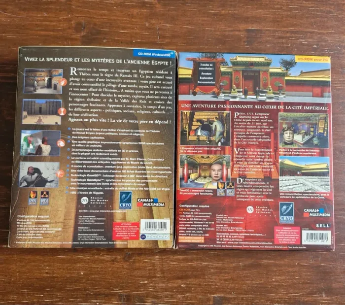 Lot de 2 Jeux PC Big Box Égypte & Chine - photo numéro 2