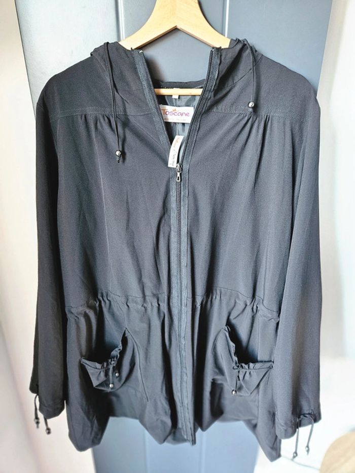 Manteau veste légère à capuche Taille 1 (44) Toscane
