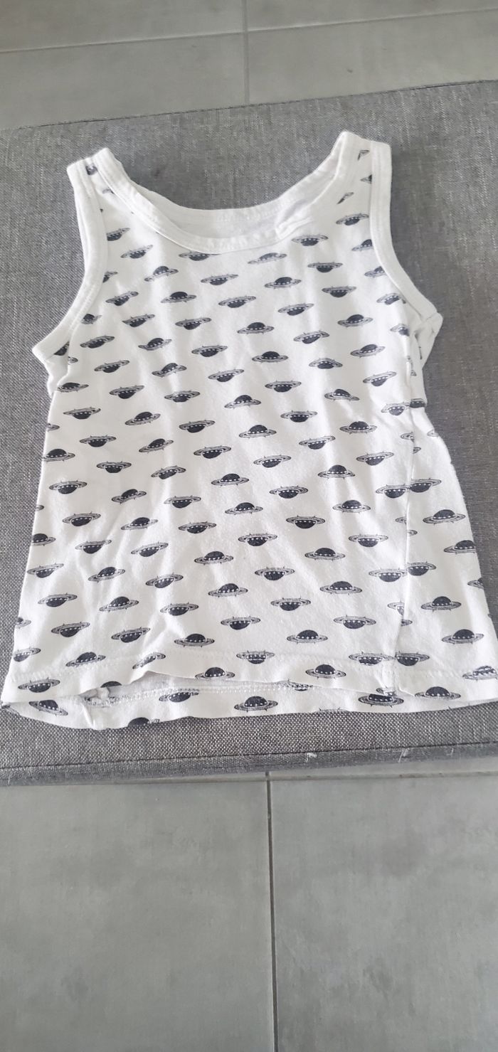 Lot de 3 maillots de corps/marcel taille 2/3 ans - photo numéro 5