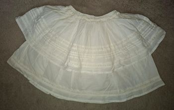 Jupe blanche tape à l œil 10 ans