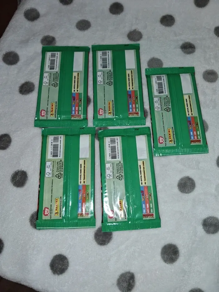 Lot de 5 pochettes booster dragonball dragon ball universal cartes panini neuves - photo numéro 2