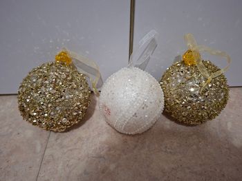lot de 3 boules de Noël 