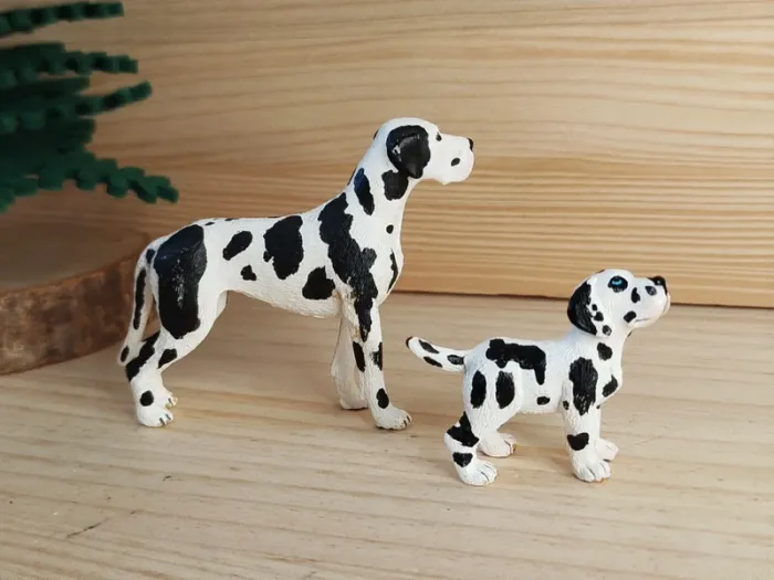 Schleich chien chiot dogue dalmatien Figurine animal de compagnie - photo numéro 2