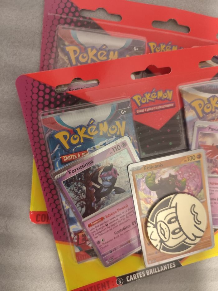 Lot deux Duopack Stars Etincelantes EB09 EV01 boosters cartes Pokémon Holo Dracaufeu Arceus - photo numéro 3