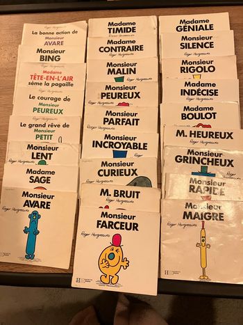 Lot de livres Monsieur Madame