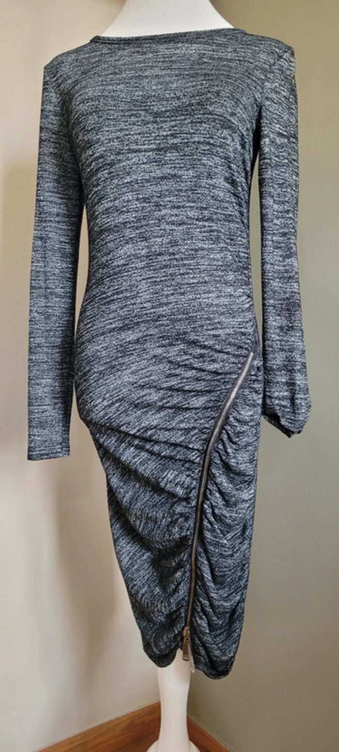 Jolie robe tube Gorgia gris chiné Taille M - photo numéro 2