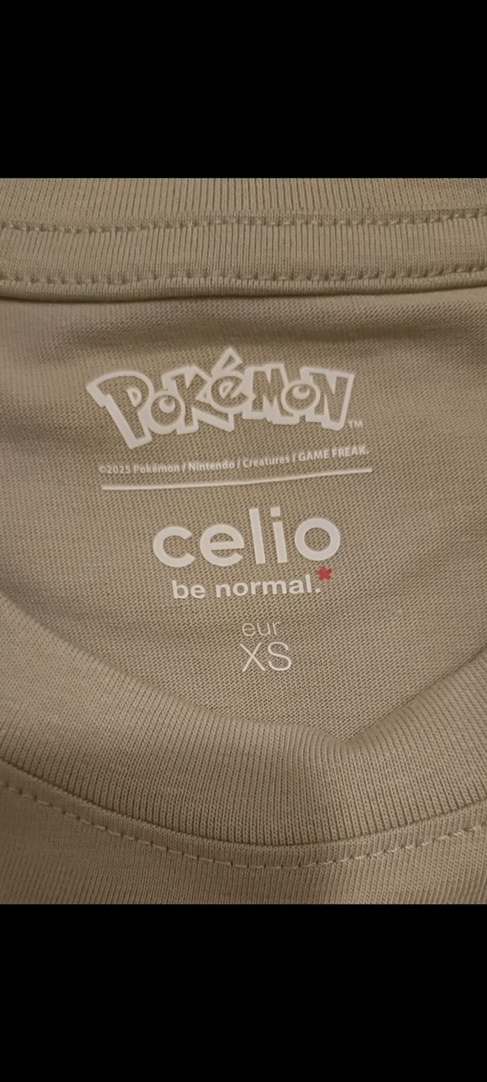 T-shirt Celio collection Pokémon starter plante XS - photo numéro 3