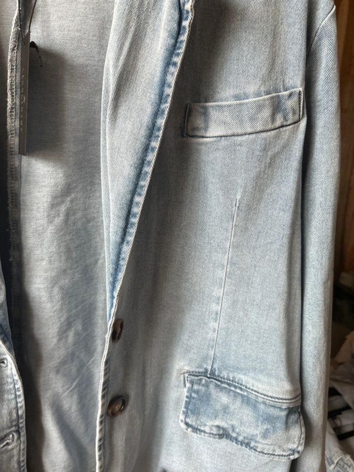 Veste en jean bleu clair Grungemama - photo numéro 3