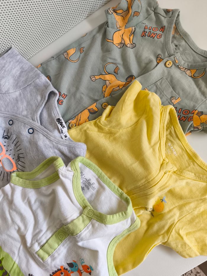 Lot de 4 combishorts 3 mois - photo numéro 2