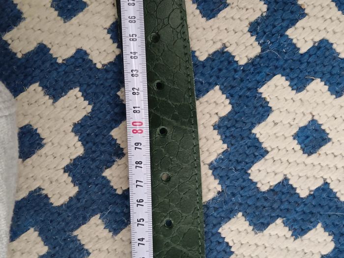 Ceinture cuir effet croco | Vintage - photo numéro 9
