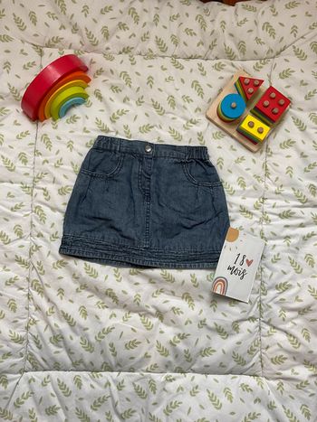 jupe en jean bleu du pareil au même 18 mois
