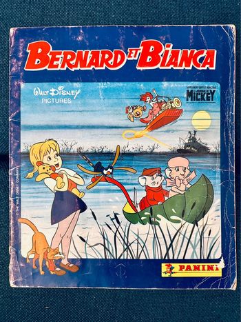 Album livre Panini complet stickers autocollants Disney Bernard et Bianca souris