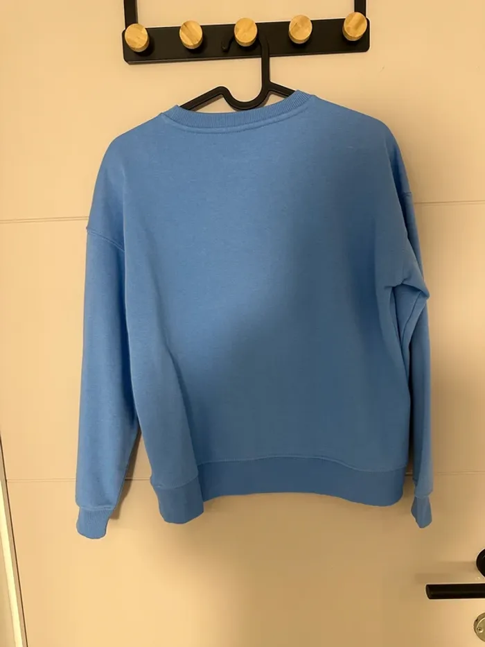 Sweat bleu à inscription blanche – Taille 146/152 - photo numéro 2