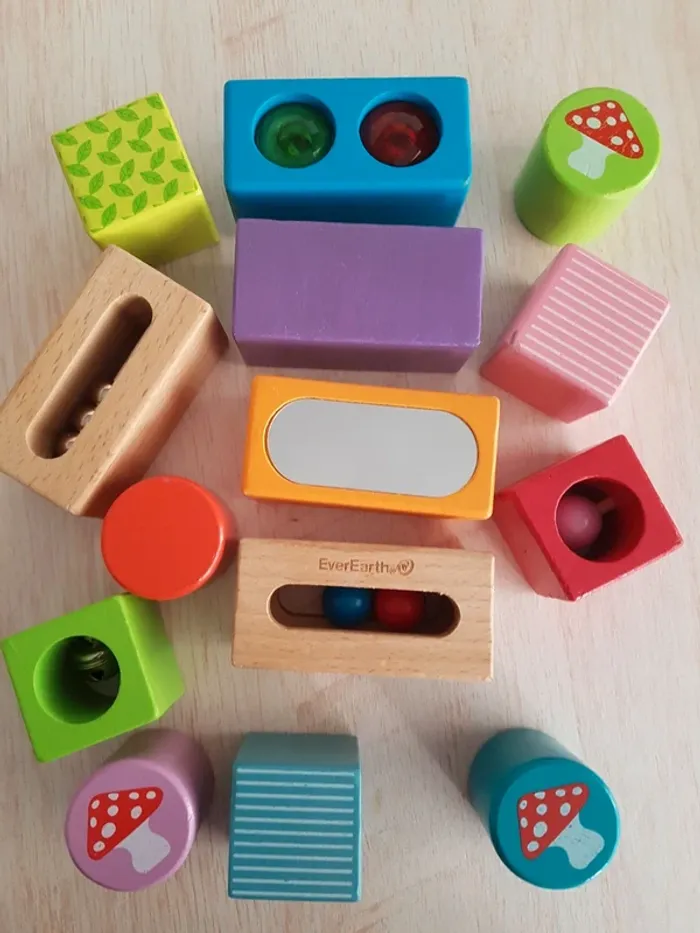 Jouets en bois, blocs sensoriels, oiseaux Janod - photo numéro 3