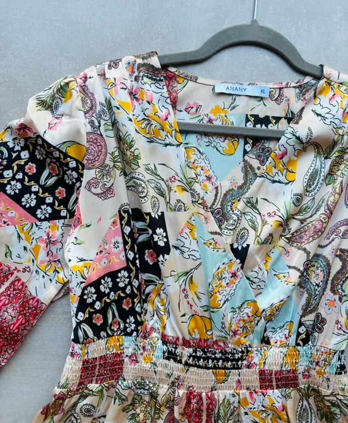 Magnifique robe longue Anany motifs bandana neuve - photo numéro 2