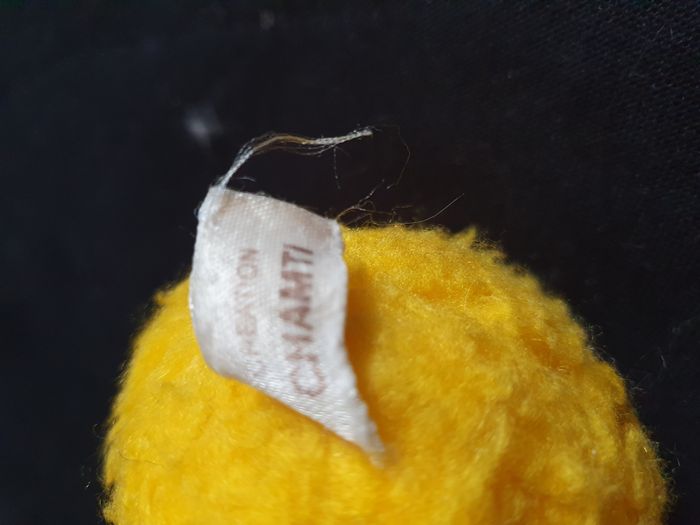 Rare peluche hochet œuf poussin jaune Création Chamti Ancien Hauteur 11 cm - photo numéro 8