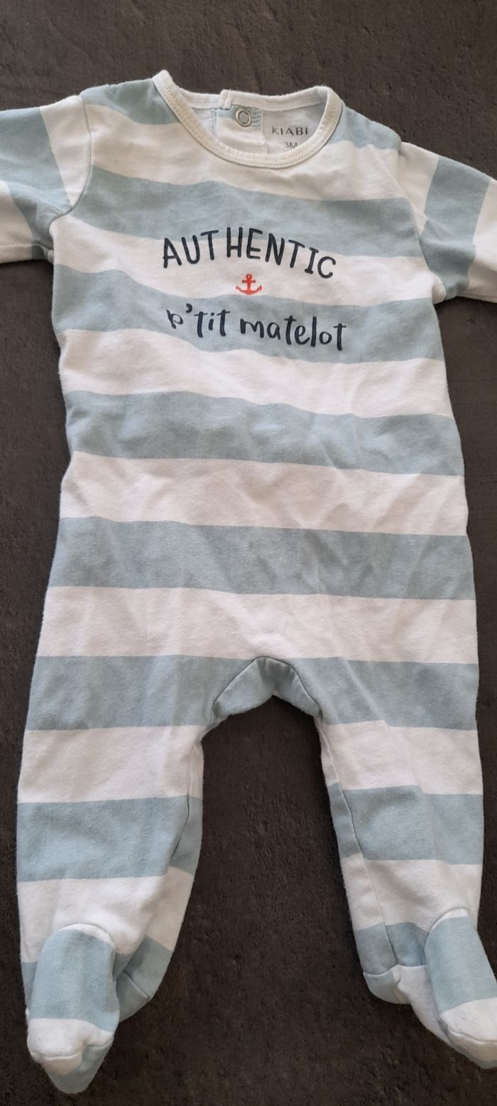 lot 3 pyjamas 3 mois - photo numéro 2