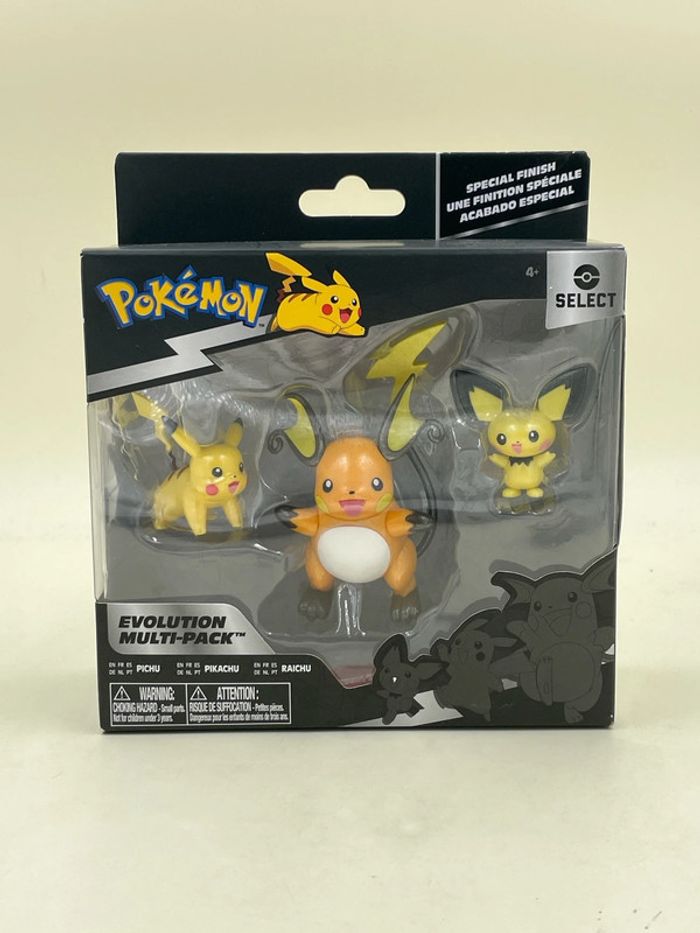 Figurines Pokémon Sélect Évolution Multi-pack Pikachu neuf