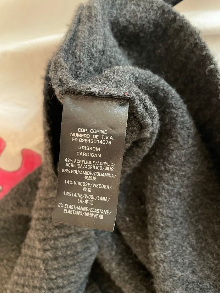 Grand gilet/Cardigan cop copine - photo numéro 7