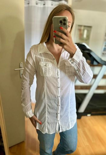 Chemise blanche boutonnée femme Sud Express 38