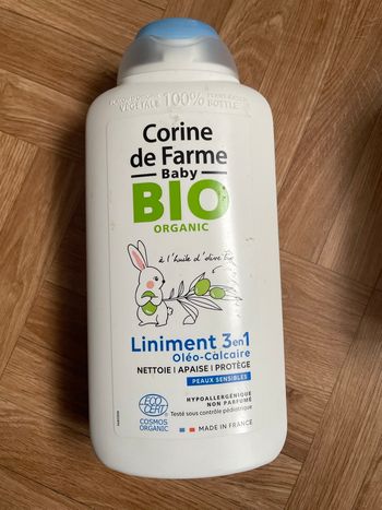 Liniment bébé bio Corine de Farme 500ml (NEUF)