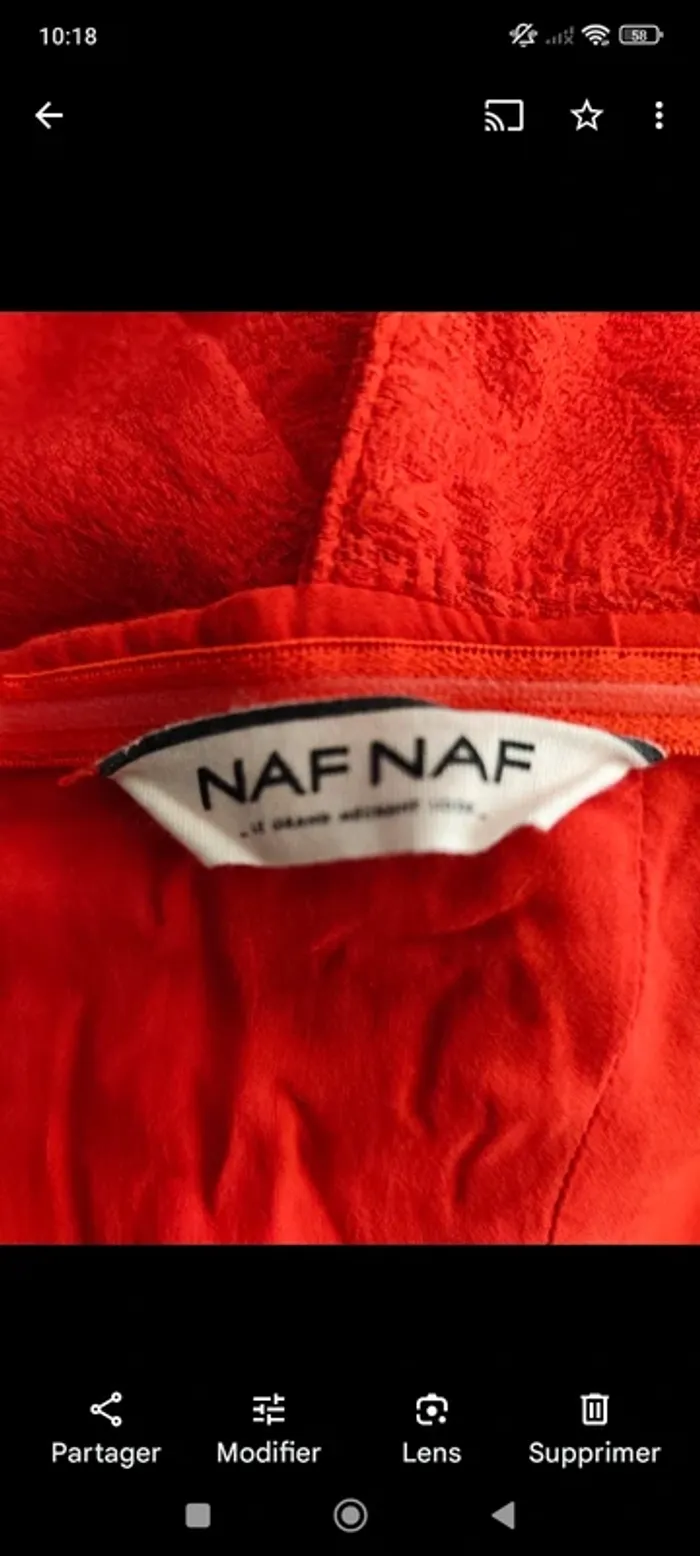 Robe bustier, noeud T36 Naf Naf - photo numéro 12