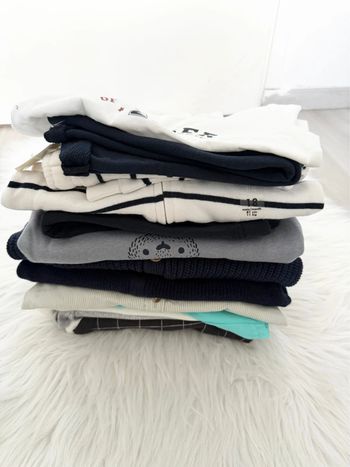 lot 18 vêtements dont 4 ensembles bébé garçon -  18 mois – Neuf avec étiquette - valeur 93€