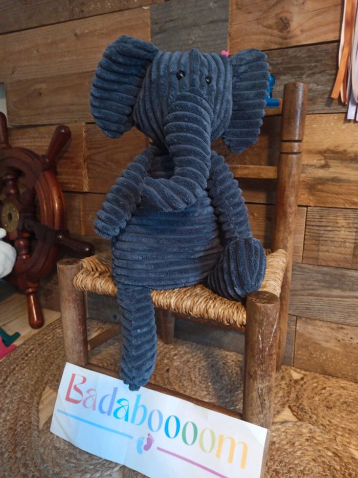 Peluche Éléphant jellycat Cordy Roy 38 cm tbe - photo numéro 2