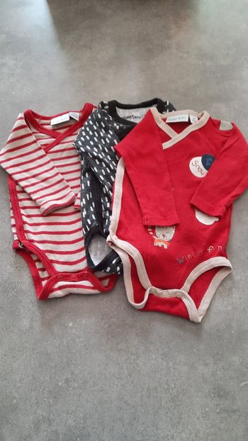 Lot de 3 bodies manches longues