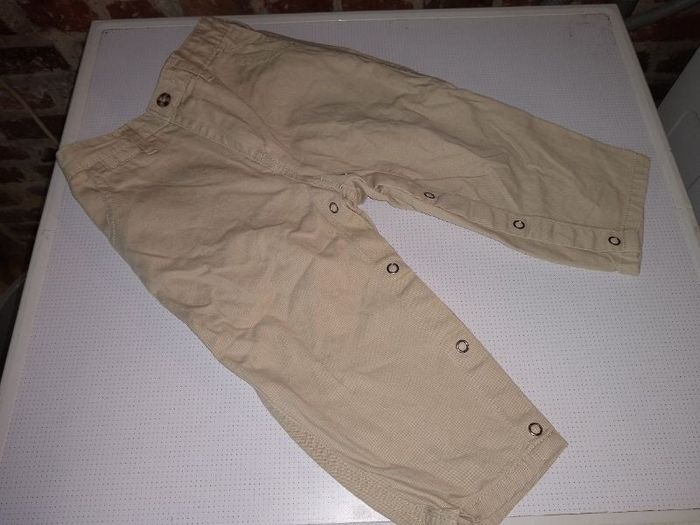 pantalon toile 18-24m beige